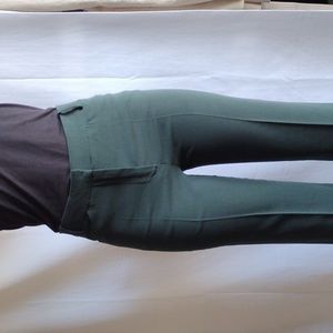 Zara hunter green bootcut mid rise pant size S